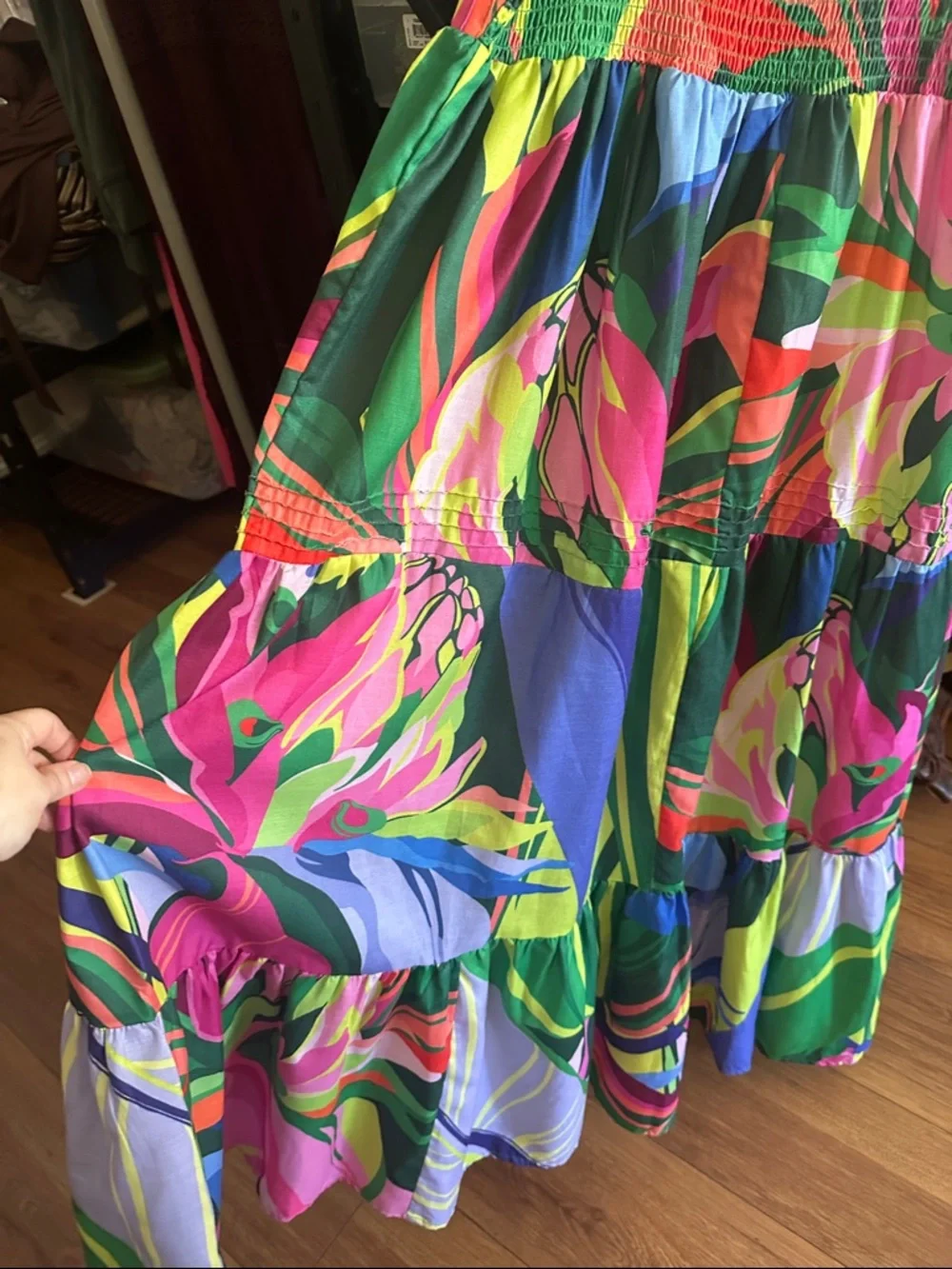 Ht 360 collective Nordstrom Vibrant Tropical Print Maxi Dress - Picture 7 of 7